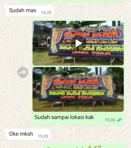 Pengiriman Papan Bunga Tanah Baru Beji