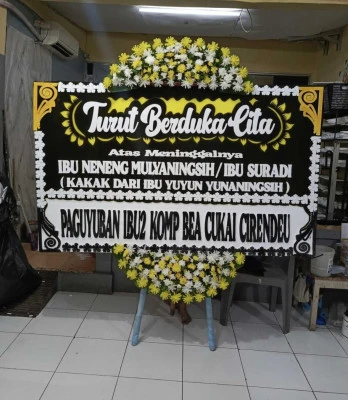 Papan Bunga di Tanah Baru Beji